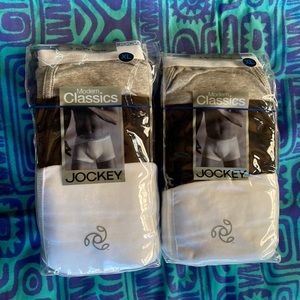 Jockey Modern Classic No Fly Trunks 2 Brand NWT Packs of 3 Style 9829  WH,GY,BLK